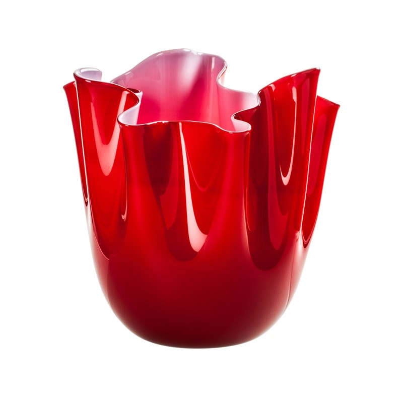 1447932D0D30573EE8CBA407860278C8_8028770974392-FO37002000O0AS8-Vaso-medio-Fazzoletto-Opalino-rosso-e-rosa-Venini-zanoletti-1 Vaso medio Fazzoletto Opalino rosso e rosa Venini - immagine 1