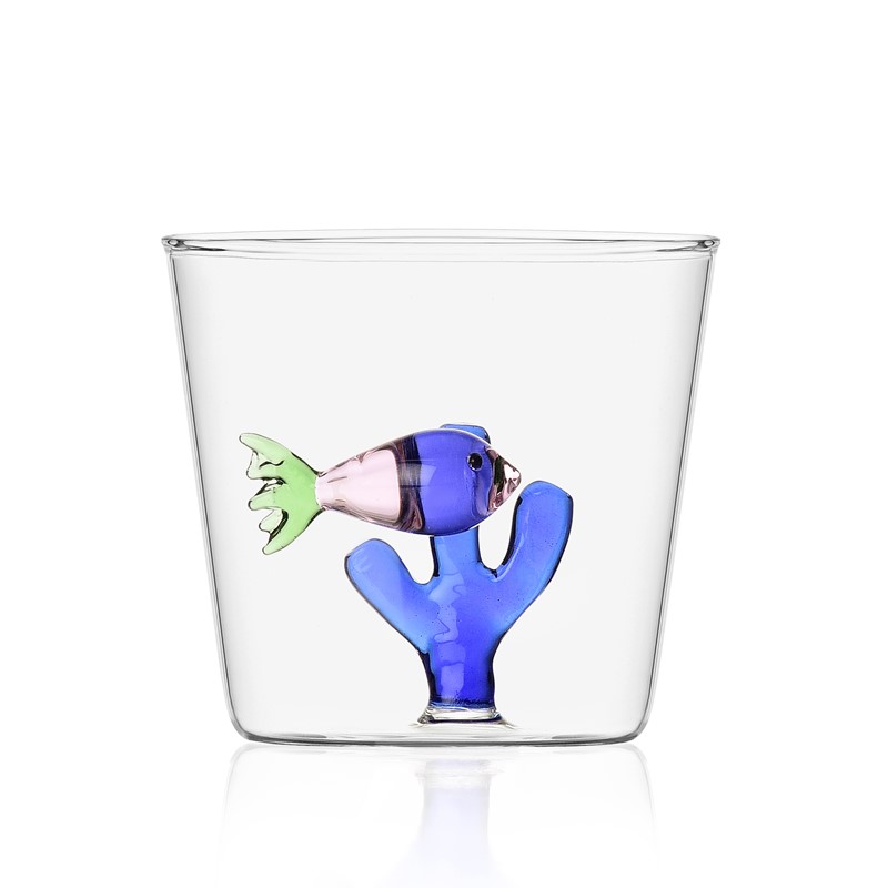 495E6DA247A5058A077833CA094F2F5E_8032397049449-Bicchieri-Bassi-in-Vetro-Soffiato-Marine-Garden-Tumbler-Pesce-rosa-di-Ichendorf-zanoletti-1 Tumbler in Vetro Soffiato Marine Garden Pesce rosa alga blu di Ichendorf - immagine 1