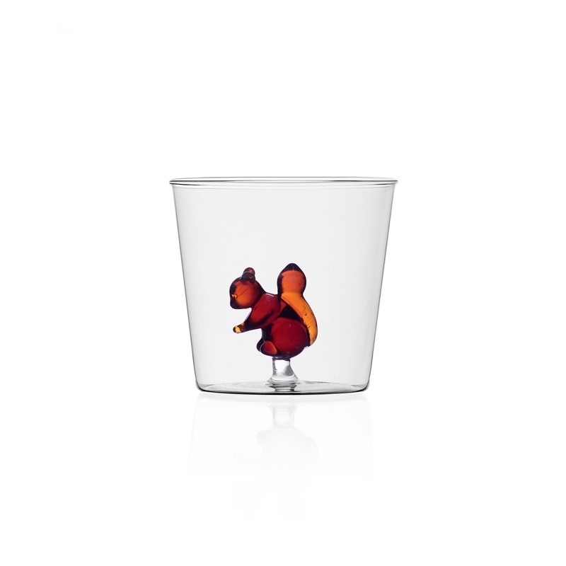 6A3D78B08C9DB73D0D4AF3175C0557E3_8032397046400-Tumbler-in-Vetro-Soffiato-Animal-Farm-Scoiattolo-di-Ichendorf-zanoletti Tumbler in Vetro Soffiato Animal Farm Scoiattolo marrone di Ichendorf - immagine 1
