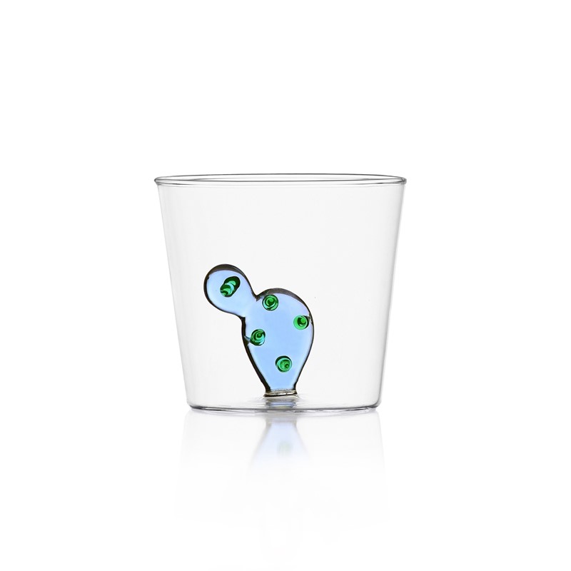 96DBED193CAFBE3924C18FCF6557C39F_8032397046950-Tumbler-in-Vetro-Soffiato-Desert-Plants-Cactus-blu-di-Ichendorf-zanoletti Tumbler in Vetro Soffiato Desert Plants Cactus blu di Ichendorf - immagine 1