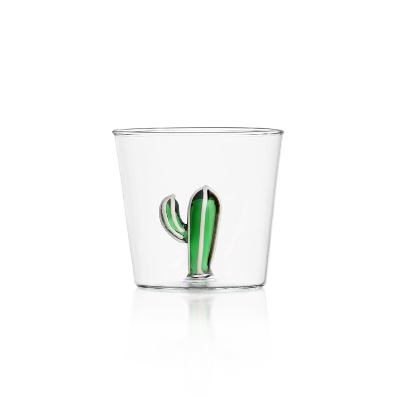 B55A34F9610429DFD00446B6BA550052_8032397046981-Tumbler-in-Vetro-Soffiato-Desert-Plants-Cactus-verde-di-Ichendorf-zanoletti Tumbler in Vetro Soffiato Desert Plants Cactus verde di Ichendorf - immagine 1