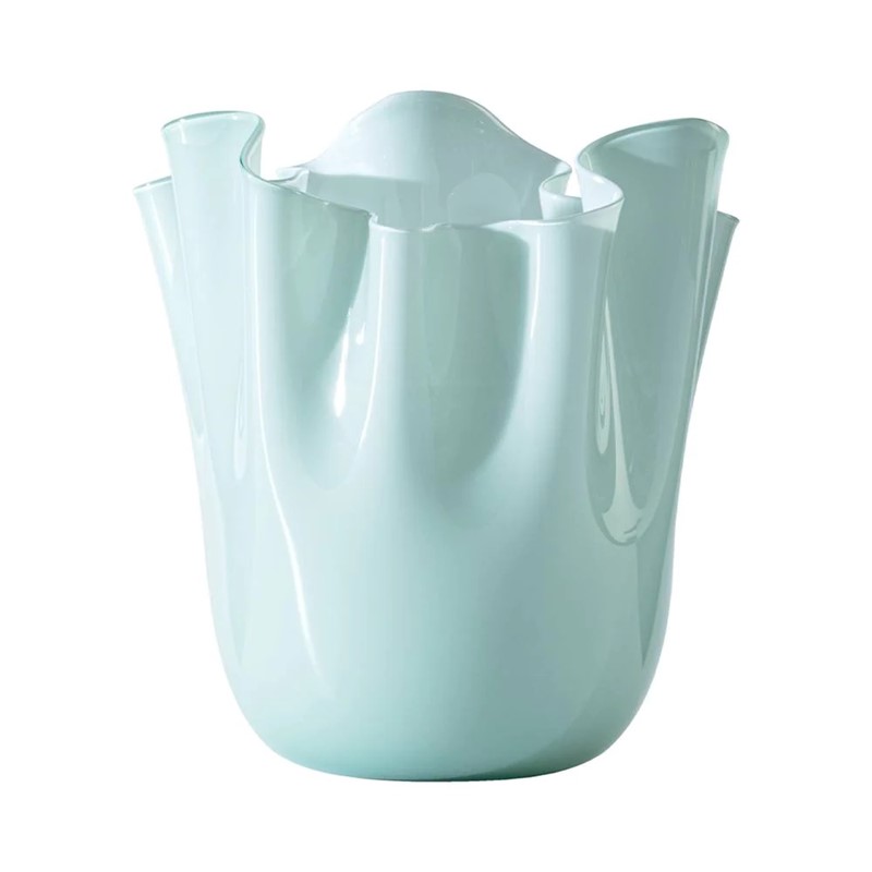 D04191B7C0BBD402E255BB69141B2C57_8028770224565-FO370002000O0BE3-Vaso-Fazzoletto-Opalino-medio-verde-Rio-Venini-zanoletti-1 Vaso Fazzoletto Opalino medio verde Rio Venini - immagine 1