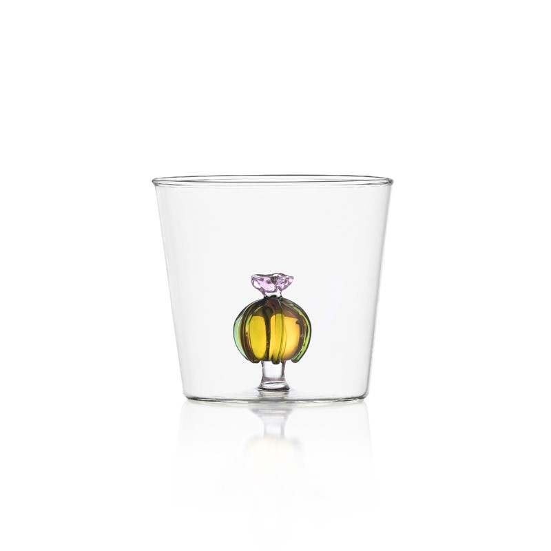 F15CD60DB922EA5F7536067C1790041F_8032397046974-Tumbler-in-Vetro-Soffiato-Desert-Plants-Cactus-con-fiore-rosa-di-Ichendorf-zanoletti Tumbler in Vetro Soffiato Desert Plants Cactus con fiore rosa di Ichendorf - immagine 1