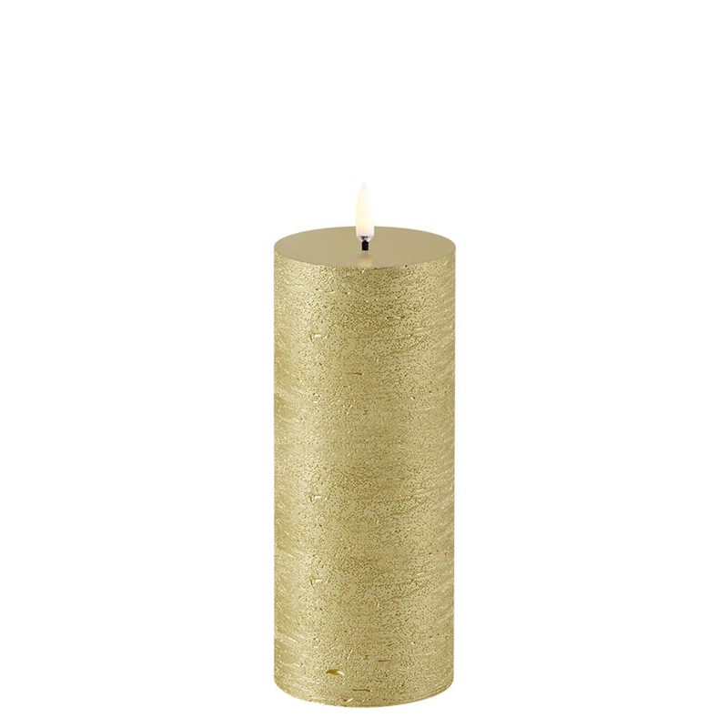 06F63D7423118C25D7A14A33FB4AE50B_5708311303609-Led-Pillar-Candle-Oro-Metallico-7.8x20-di-Uyuni-zanoletti-1 Led Pillar Candle Oro Metallico 7.8x20 di Uyuni - immagine 1