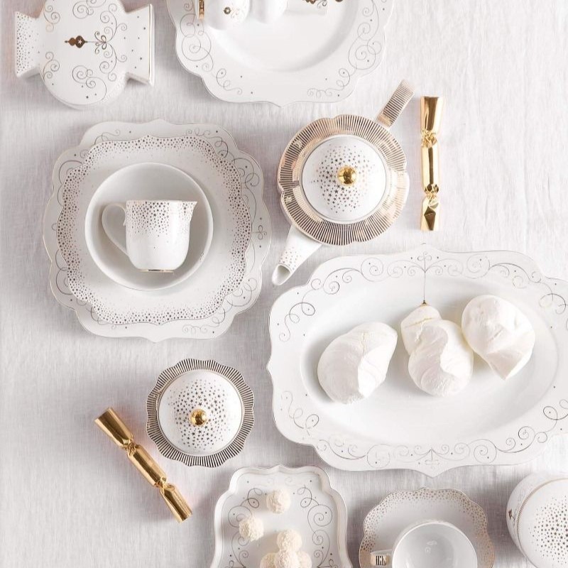 Tazza Espresso con Piattino linea Winter White Royal di PIP Studio - immagine 2