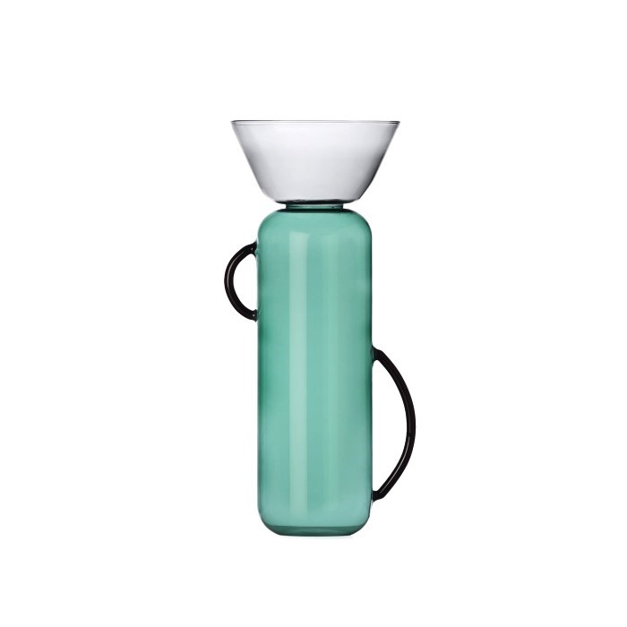 7949BA52B98616CA93DA546C736EFD28_8032397062028-Vaso-grande-Gelee-in-vetro-fatto-a-mano-color-Petrolio-e-Grigio-Smoke-di-Ichendorf-zanoletti-1 Vaso grande Gelée in vetro fatto a mano color Petrolio e Grigio Smoke di Ichendorf - immagine 1
