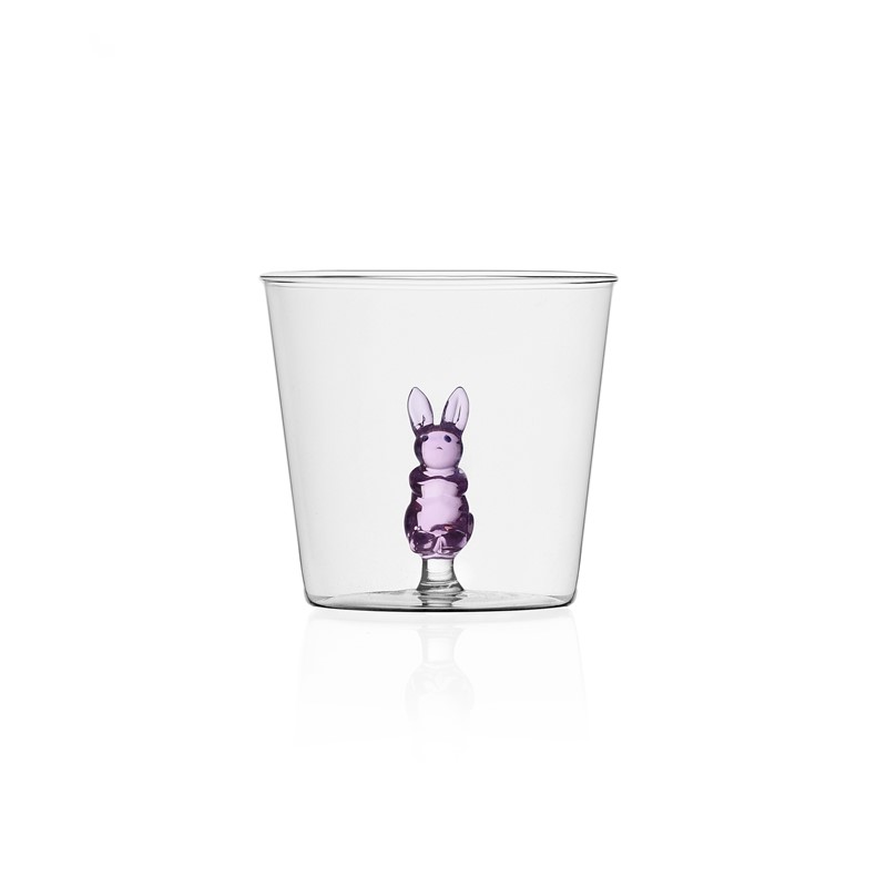 AD32B2063F6FAEFC0C449288AC4F0B3C_8032397046424-Tumbler-in-Vetro-Soffiato-Animal-Farm-Coniglio-di-Ichendorf-zanoletti Tumbler in Vetro Soffiato Animal Farm Coniglio rosa di Ichendorf - immagine 1