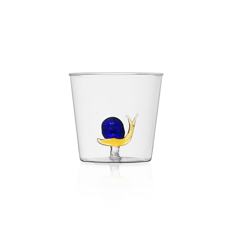 1153E1B164679664762D0BEDAC9BA0AE_8032397046431-Bicchiere-Chiocciola-in-Vetro-borosilicato-e-Soffiato-Animal-Farm-di-Ichendorf-zanoletti-1 Bicchiere Chiocciola in Vetro borosilicato e Soffiato Animal Farm di Ichendorf - immagine 1