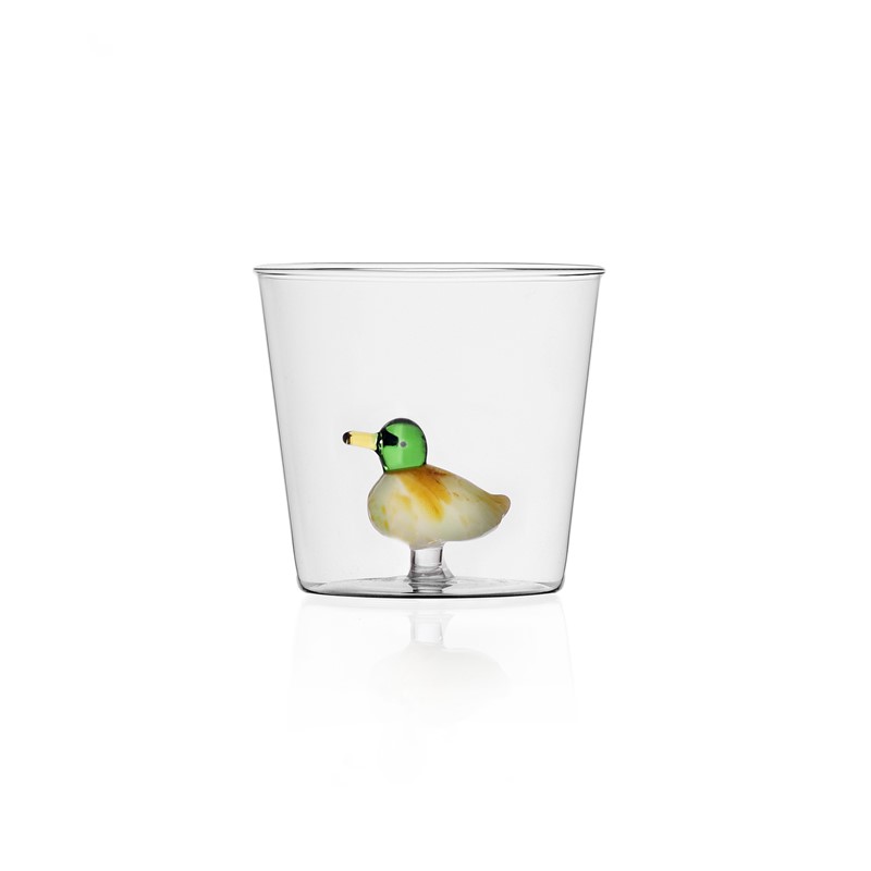 557B35445F63C4A310E50536DAD1F28D_8032397046417-Bicchiere-Papera-in-Vetro-borosilicato-e-Soffiato-Animal-Farm-di-Ichendorf-zanoletti-1 Bicchiere Papera in Vetro borosilicato e Soffiato Animal Farm di Ichendorf - immagine 1