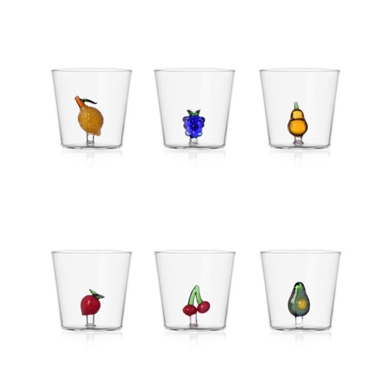 6AD87066A8737C27AC2400B238DB939A_800000009857-Set-6-Tumbler-Fruits-Flowers-in-Vetro-borosilicato-e-Soffiato-di-Ichendorf-zanoletti-1 Set 6 Tumbler Fruits & Flowers in Vetro borosilicato e Soffiato di Ichendorf - immagine 1