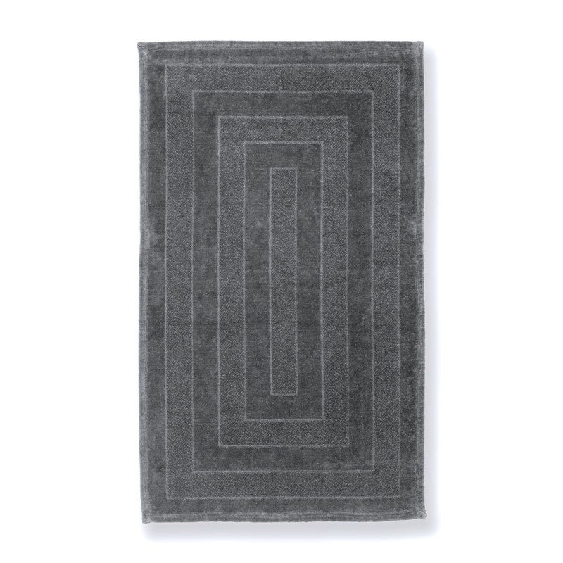 CF2094F74E6453EA60E93ED7074B7781_8052873045260-Tappeto-Fyber-Grigio-100-Cotone-58x90-di-Mirabello-zanoletti-1 Tappeto Fyber Grigio 100% Cotone 58x90 di Mirabello - immagine 1