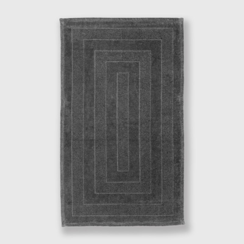 D94811557E9188B826B4933C3573674B_8015317389108-Tappeto-Fyber-Acciaio-100-Cotone-58x90-di-Mirabello-zanoletti-1 Tappeto Fyber Acciaio 100% Cotone 58x115 di Mirabello - immagine 1