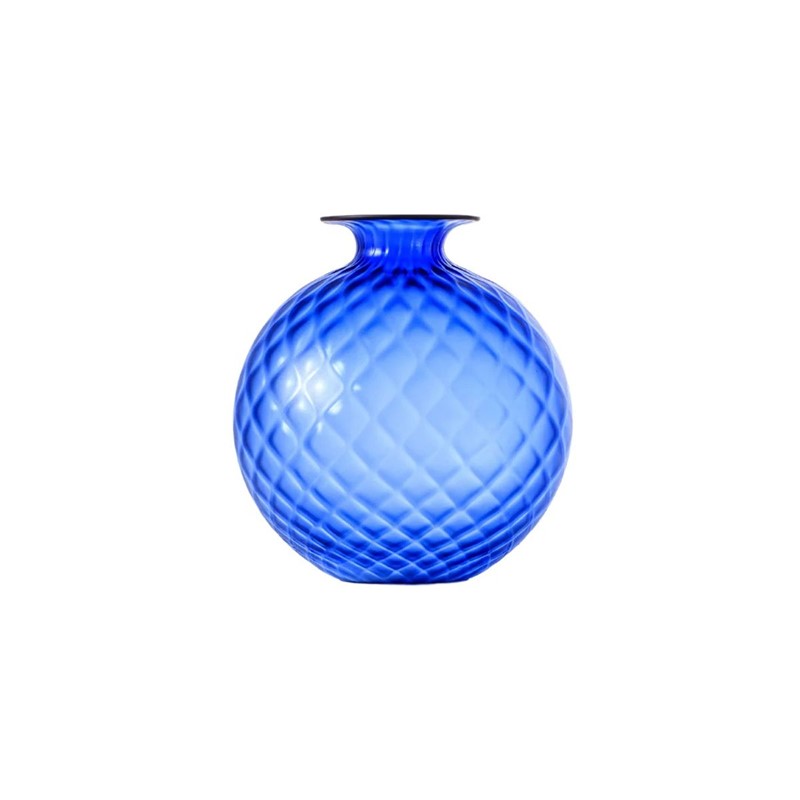 40733A3FFB706F3AE34EBBAAE29FA7D6_8028770028835-VEFO310016000F0O5-Vaso-piccolo-Monofiore-Balloton-zaffiro-a-filo-rosso-Venini-zanoletti Vaso medio Monofiore Balloton zaffiro a filo rosso Venini - immagine 1