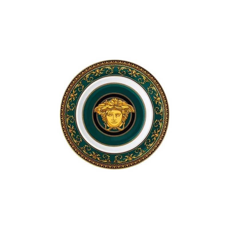 59093AC43593233CEC6E4225B857FD95_4012437376623-Piatto-Piano-Medusa-Juniper-Verde-18-cm-di-Rosenthal-per-Versace-zanoletti Piatto Piano Medusa Juniper Verde 18 cm di Rosenthal per Versace - immagine 1