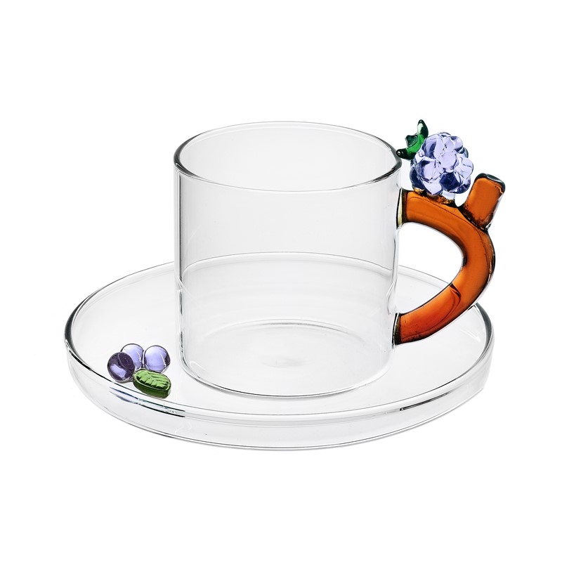 8437B889E71E1ADB6B5FAF35C4C6558F_8032397049159-Tazza-Caffe-Mora-Piattino-Fruit-and-Flowers-di-Ichendorf-zanoletti Tazza Caffè Mora Piattino Fruit and Flowers di Ichendorf - immagine 1