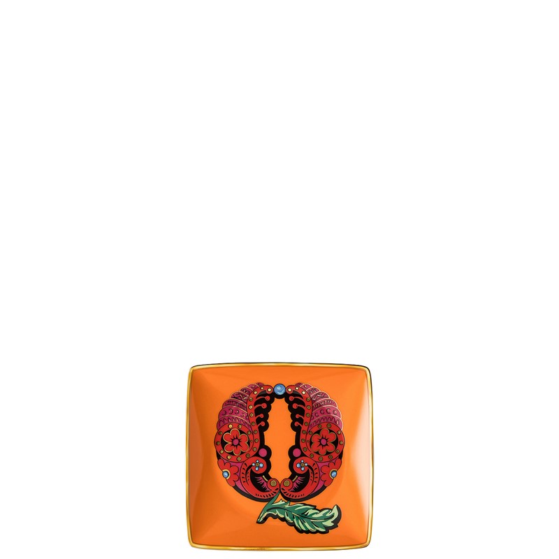 8D5AD8CFF3FA0836555691675C7A5F5E_4012437376326-Coppetta-Quadra-Piana-Holiday-Alphabet-Q-12-cm-di-Rosenthal-per-Versace-zanoletti Coppetta Quadra Piana Holiday Alphabet Q 12 cm di Rosenthal per Versace - immagine 1