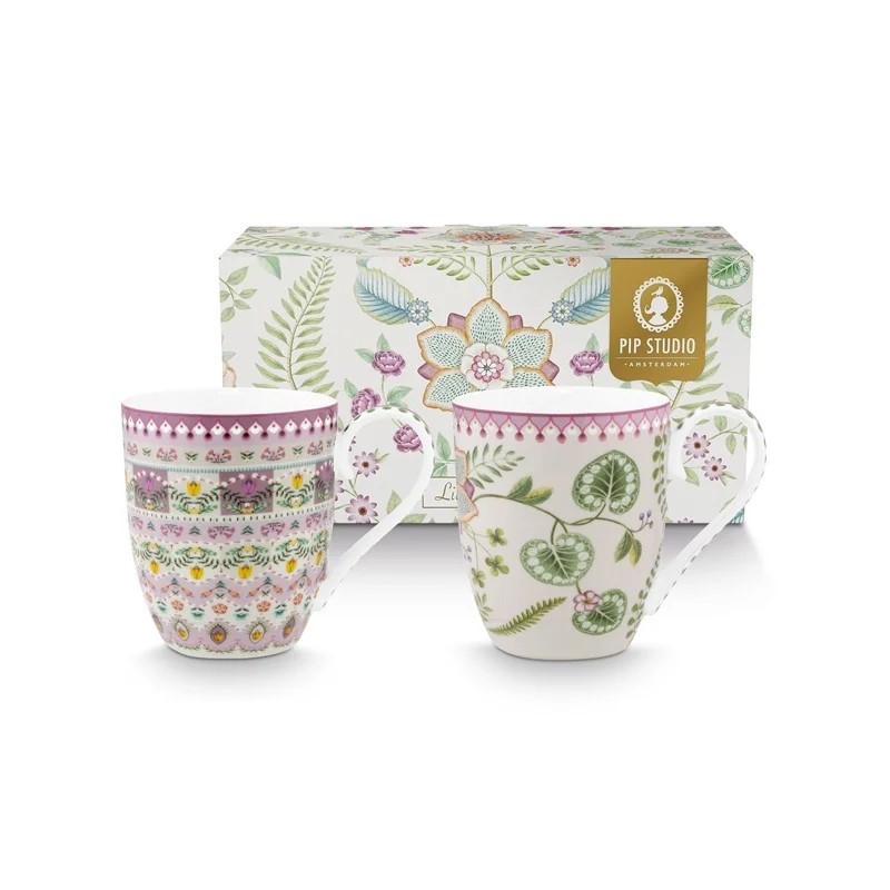 CACAA0321B253C917306F7506BD05711_8720874271451-Coppia-di-Mug-linea-Lily-Lotus-di-PIP-Studio-zanoletti Coppia di Mug linea Lily & Lotus di PIP Studio - immagine 1