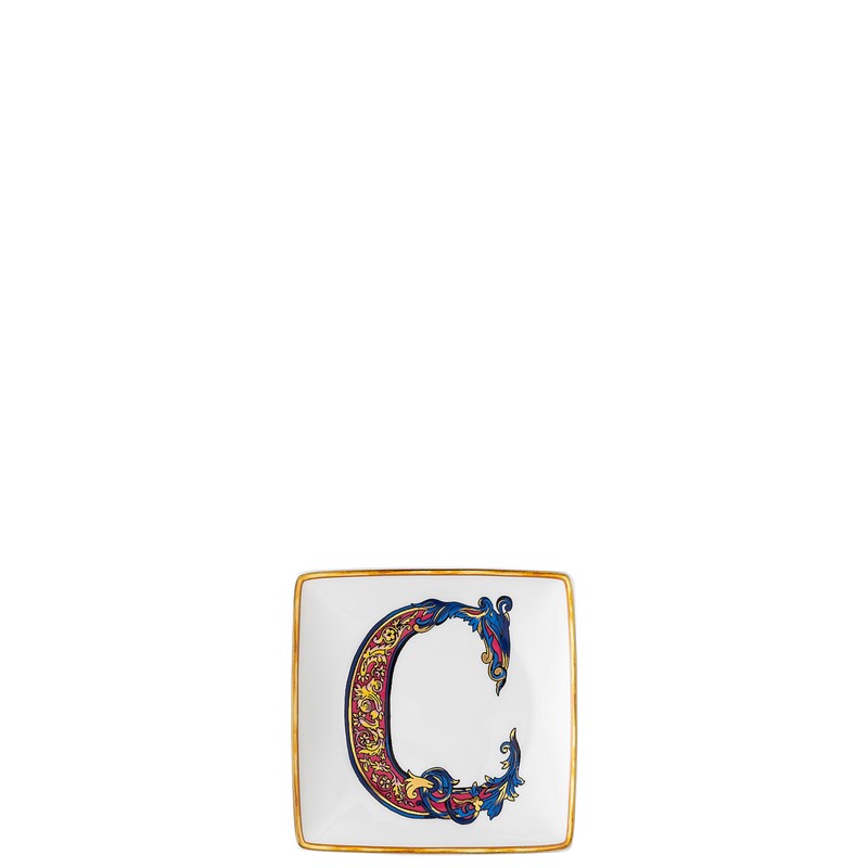 FDAF7D62241D9F815D2F7FEBECFD6D62_4012437376180-Coppetta-Quadra-Piana-Holiday-Alphabet-C-12-cm-di-Rosenthal-per-Versace-zanoletti-1 Coppetta Quadra Piana Holiday Alphabet C 12 cm di Rosenthal per Versace - immagine 1