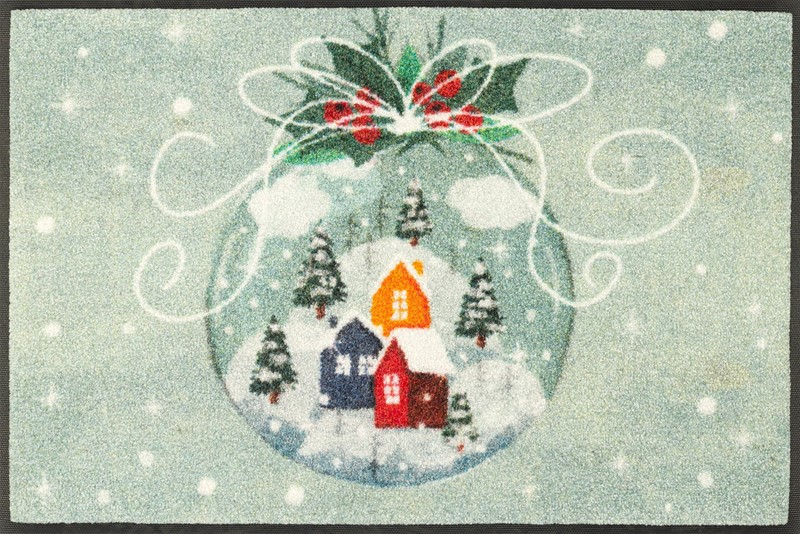 40B7988448BC2078B3BBD9BDDDC00D8F_9010216073393-Tappetino-Wash-Dry-Snow-Globe-50x75-di-Kleen-Tex-Zanoletti-1 Tappetino Wash+Dry Snow Globe 50x75 di Kleen-Tex - immagine 1