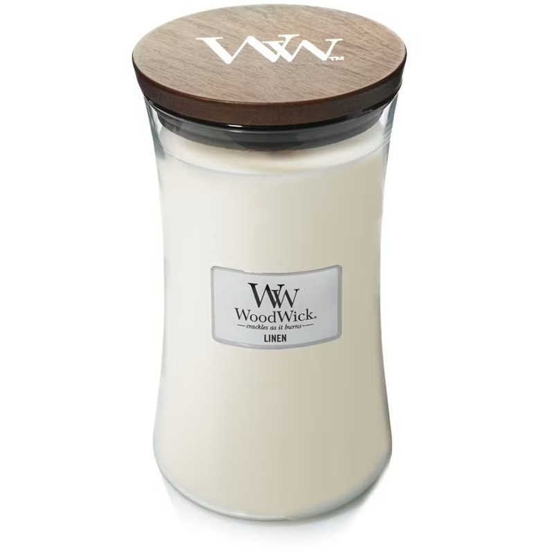 1DC5FAB8464B750C7A7D1D8B2AE1C417_5038581054728-Giara-Grande-Linen-di-WoodWick-Zanoletti-1 Clessidra Grande Linen di WoodWick - immagine 1