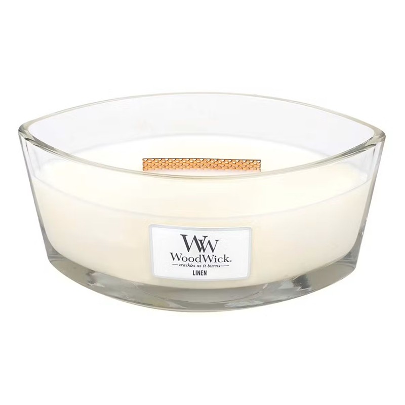 93C9F2F384E074D9D09656A4A544389B_5038581056920-Candela-Ellisse-Linen-di-WoodWick-Zanoletti-1 Candela Ellisse Linen di WoodWick - immagine 1