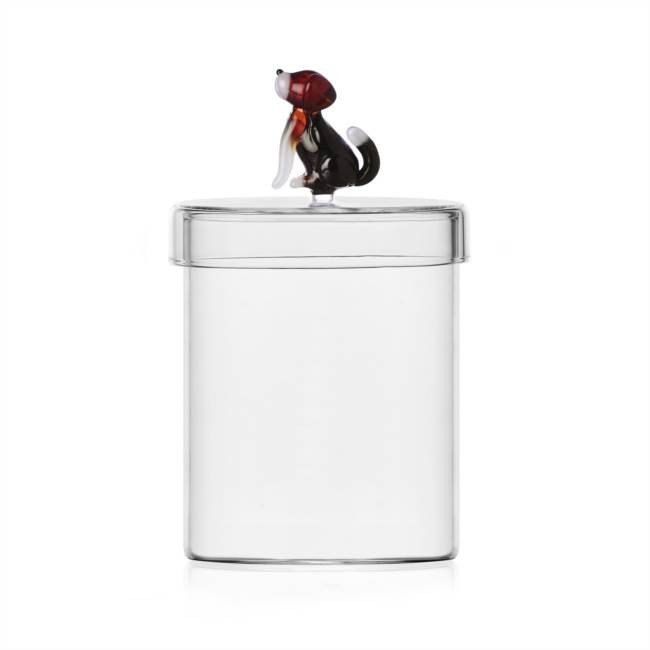 BDE52F461B71AA8980277C221634D742_8032397065845-Scatola-Dogs-English-Foxhound-in-Vetro-Borosilicato-di-Ichendorf-Zanoletti Scatola Dogs English Foxhound in Vetro Borosilicato di Ichendorf - immagine 1