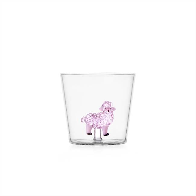 C9FE98086804435CA73DA69EE6915150_70133759-Tumbler-Acqua-in-Vetro-Borosilicato-Pecora-Rosa-di-Ichendorf-Zanoletti-1 Tumbler Acqua in Vetro Borosilicato Pecora Rosa di Ichendorf - immagine 1