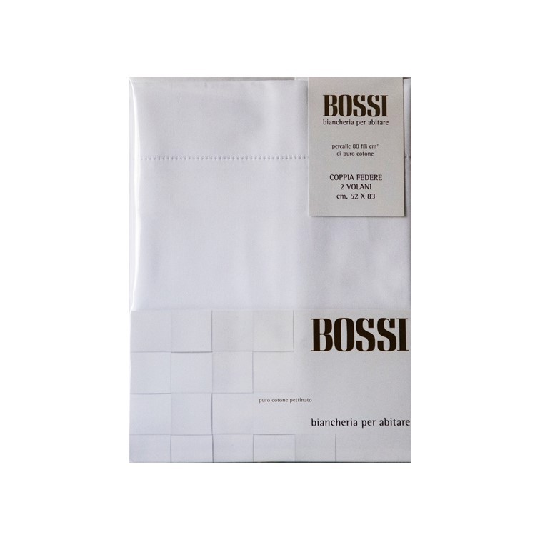 17473B9770AAE453059CED0E0E72A72F_1267-Coppia_Federe_2_Volani_Cotone_Bianco_di_Bossi-zanoletti Coppia Federe 2 Volani Cotone Bianco di Bossi - immagine 1