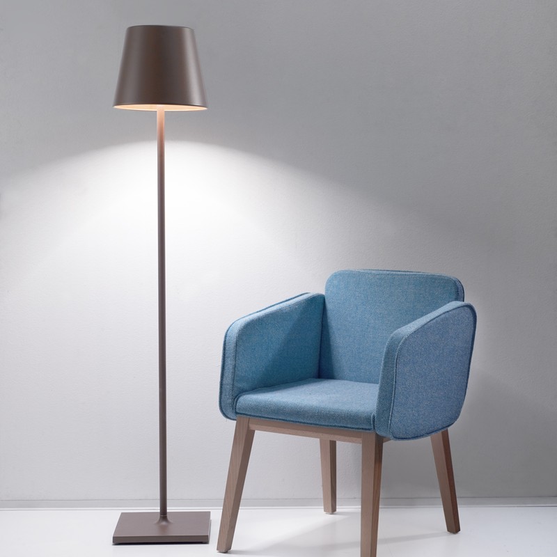 Lampada da terra prêt à porter Poldina pro XXL corten di Zafferano - immagine 3