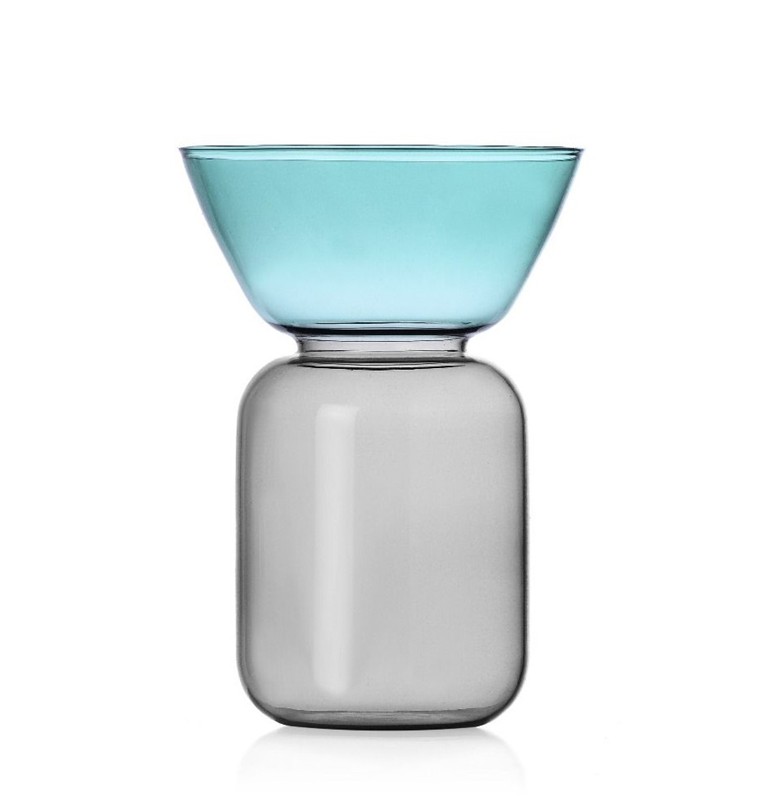 24091D39001BBAEB21AD08CA1A150B0D_8032397062004-Vaso_piccolo_Gel_e_in_vetro_fatto_a_mano_color_Smoke_e_Petrolio_di_Ichendorf-zanoletti-1 Vaso piccolo Gelée in vetro fatto a mano color Smoke e Petrolio di Ichendorf - immagine 1