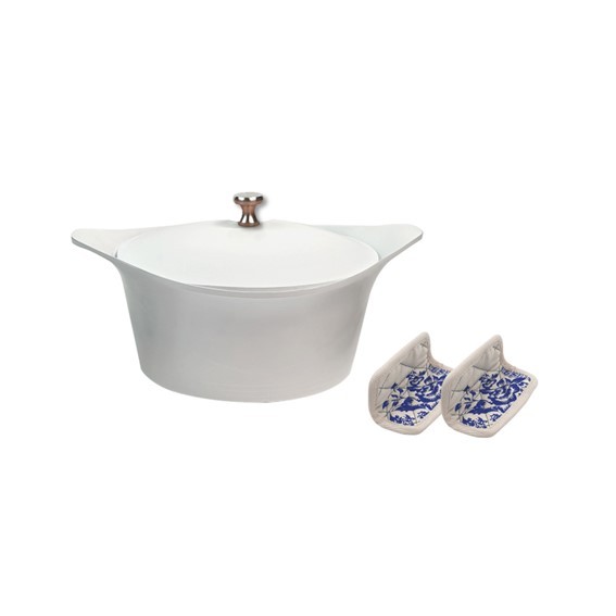 3A1CF954B7CE6F32AECA666A748063A8_3760195168233-Casseruola_Cocotte_Multifunzione_Ghiaccio_di_Cookut-zanoletti-1 Casseruola antiaderente Cocotte 20 cm Bianco Ghiaccio di Cookut - immagine 1