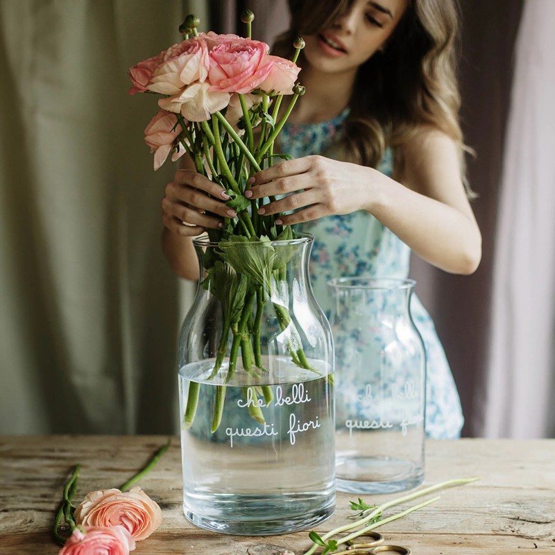 Vaso in Vetro Che belli questi fiori di Simple Day - immagine 2