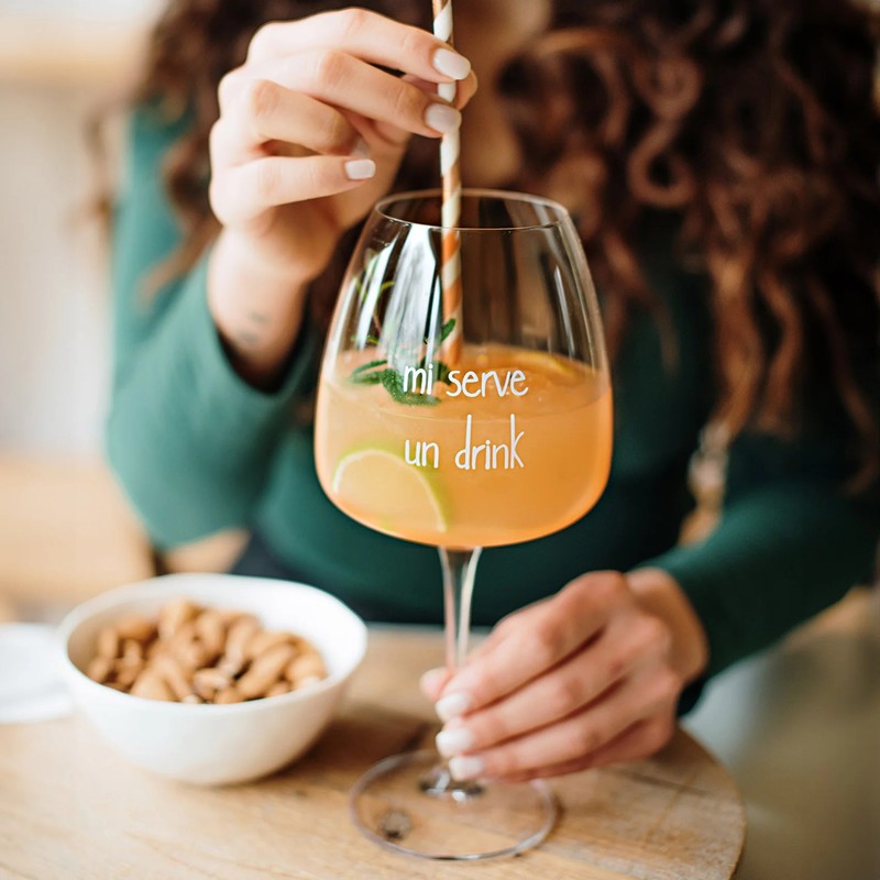 Set 2 Calici Mi serve un drink di Simple Day - immagine 3