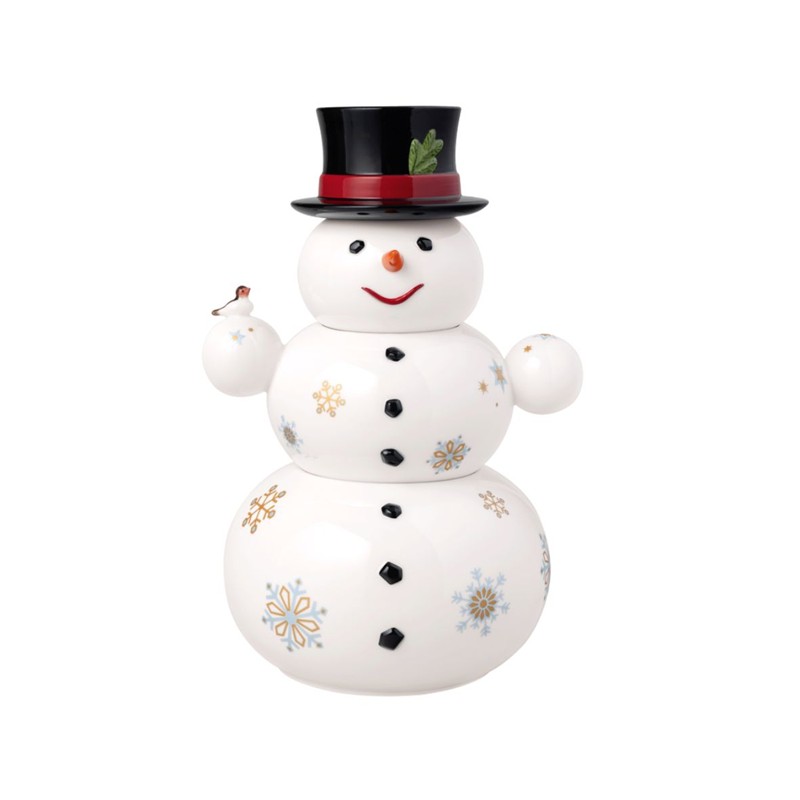 4FBCDE3EABF596EBBD851997B79458CF_4003686441286-Biscottiera_Christmas_Toys_di_VilleroyBoch-Zanoletti-1 Biscottiera Pupazzo di Neve Christmas Toy's di Villeroy & Boch - immagine 1