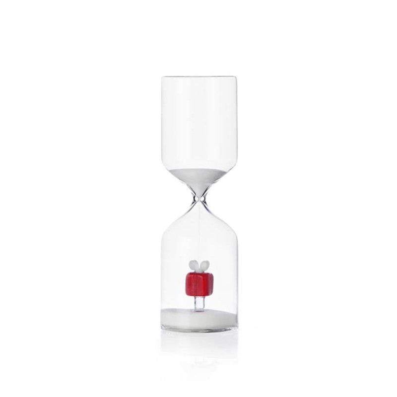 6338D49B6F5242FD166EF153E5683702_8032397064572-Clessidra_Pacchetto_Rosso_in_Vetro_Borosilicato_di_Ichendorf-Zanoletti-1 Clessidra Pacchetto Rosso in Vetro Borosilicato di Ichendorf - immagine 1