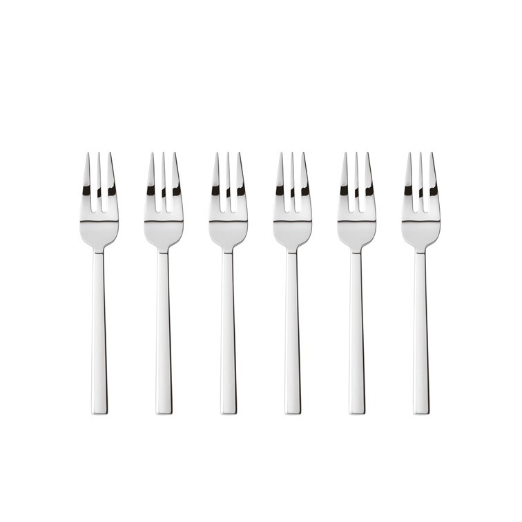 7056CD0F5C93C73C895FBCA8A91322F7_8014808517426-SERVIZIO_6_FORCHETTINE_NEUTRA_DI_SAMBONET-ZANOLETTI Set 6 Forchettine acciaio inox linea Neutra di Sambonet - immagine 1