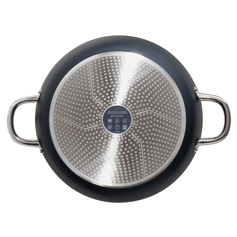 Tegame con coperchio 28 cm in Acciaio Inox linea Midnight di Sambonet - immagine 4