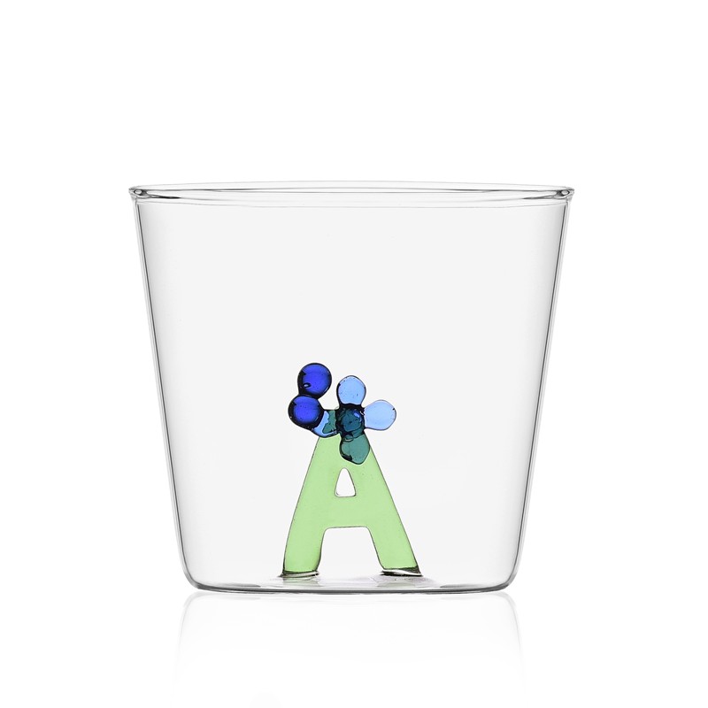 7320E4080BD84C7D146C20B70DF5110C_09352160_GREENWOOD_Bloom_alphabet_tumbler_A Tumbler Greenwood Alfabeto Fiorito A di Ichendorf - immagine 1