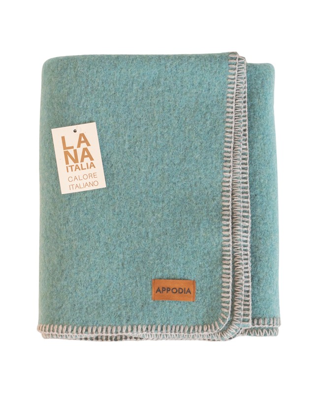 7791F185502E16AE6422A02E39CFCFF4_800000011166-Plaid_in_Lana_Cotta_Acqua_130_x_160_cm_di_Appodia-Zanoletti-1 Plaid in Lana Cotta Acqua 130 x 160 cm di Appodia - immagine 1