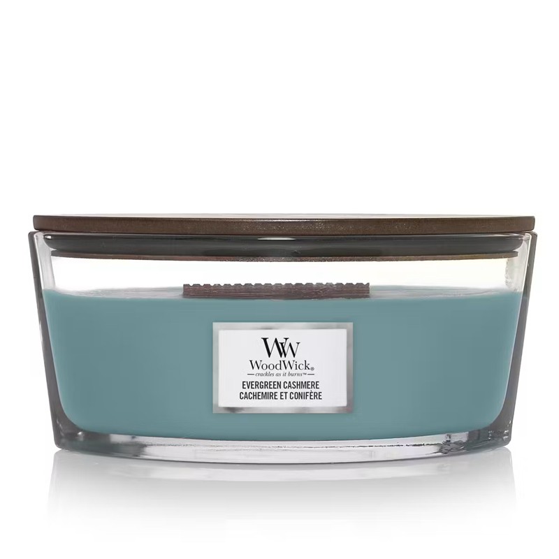 80679F943A76752E1E25E49071164CA3_5038581155654-Candela_Clessidra_Media_Evergreen_Cashmere_di_WoodWick-Zanoletti-1 Candela Ellittica Evergreen Cashmere di WoodWick - immagine 1