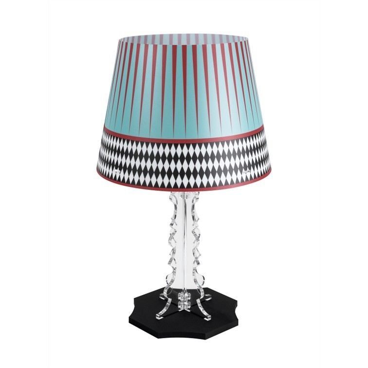 82A0159742BD9144220FAF9345FF88F2_8059692103041-Lampada_da_Tavolo_Brighella_Foulard_Azzurra_di_Vesta-Zanoletti-1 Lampada da Tavolo Brighella Foulard Azzurra di Vesta - immagine 1
