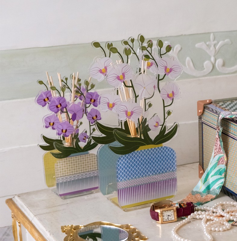 Profumatore per Ambiente Livinia Grande Orchidea Viola di Vesta - immagine 3