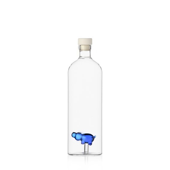 B15E3A5DE93D0498C6E91BFEC417F7DF_8032397047940-Bottiglia_Ippopotamo_in_Vetro_borosilicato_e_Soffiato_Animal_Farm_di_Ichendorf-zanoletti-1 Bottiglia Ippopotamo in Vetro borosilicato e Soffiato Animal Farm di Ichendorf - immagine 1