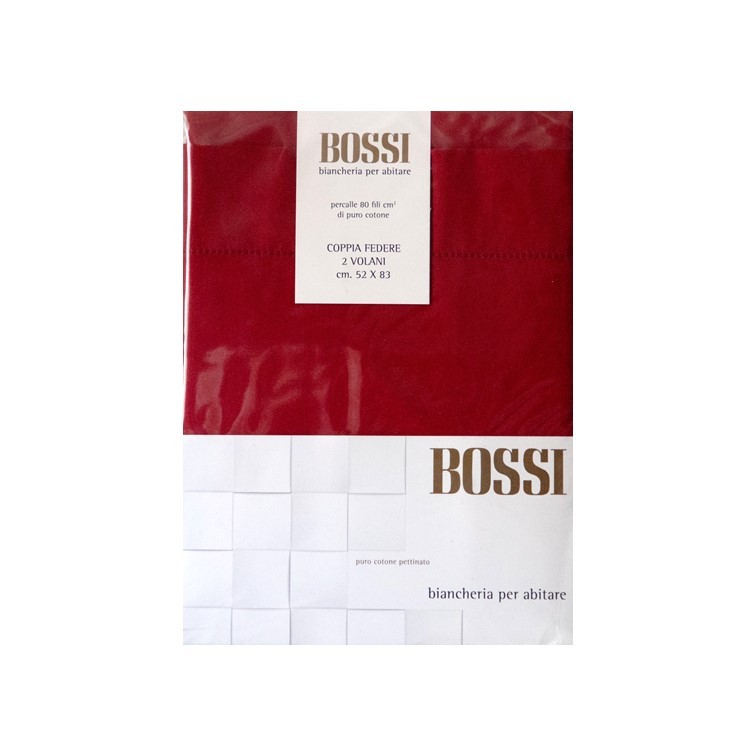 BABD95A13BF4FEF6FD0EEA556D22C4D3_1270-Coppia_Federe_2_Volani_Cotone_Rosso_di_Bossi-zanoletti Coppia Federe 2 Volani Cotone Rosso di Bossi - immagine 1