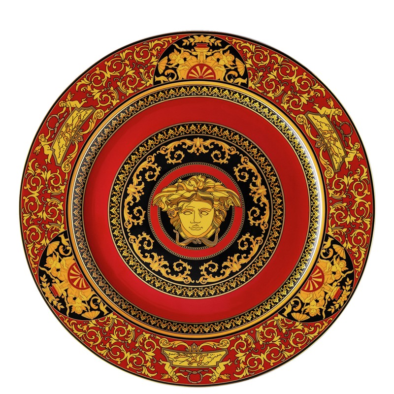 D9D188439F8B605482561C79DB837528_4012434258571-Piatto_Segnaposto_Medusa_Ikarus_Rosso_30_cm_di_Rosenthal_per_Versace-zanoletti Piatto Segnaposto Medusa Ikarus Rosso 30 cm di Rosenthal per Versace - immagine 1
