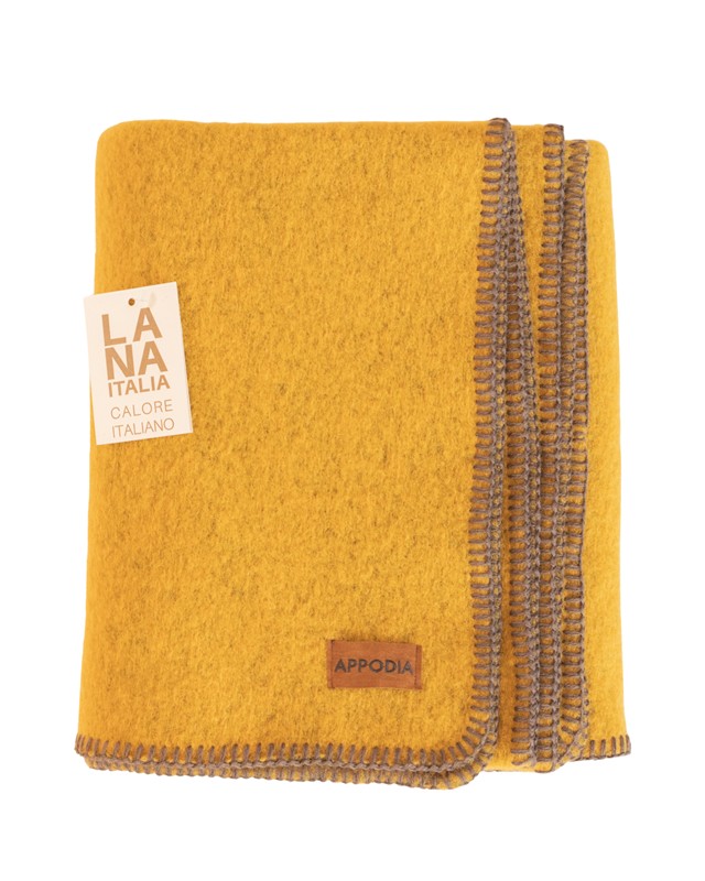 F500DE2DA3EE1A9291F46FFBC2F3C924_800000011163-Plaid_in_Lana_Cotta_Senape_130_x_160_cm_di_Appodia-Zanoletti-1 Plaid in Lana Cotta Senape 130 x 160 cm di Appodia - immagine 1