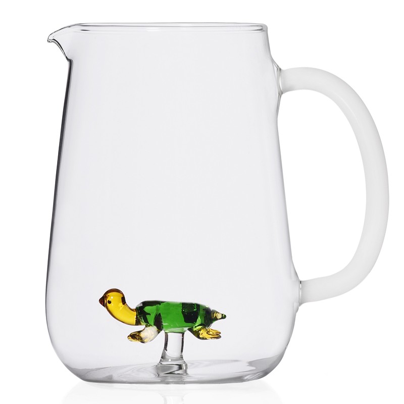 0261F815FC7EE6DCF9F07455F4B1D63C_8032397046486-9352381-Brocca_Animal_Fram_Tartaruga_verde_in_Vetro_fatto_a_mano_di_Ichendorf-zanoletti Brocca Animal Fram Tartaruga verde in Vetro fatto a mano di Ichendorf - immagine 1