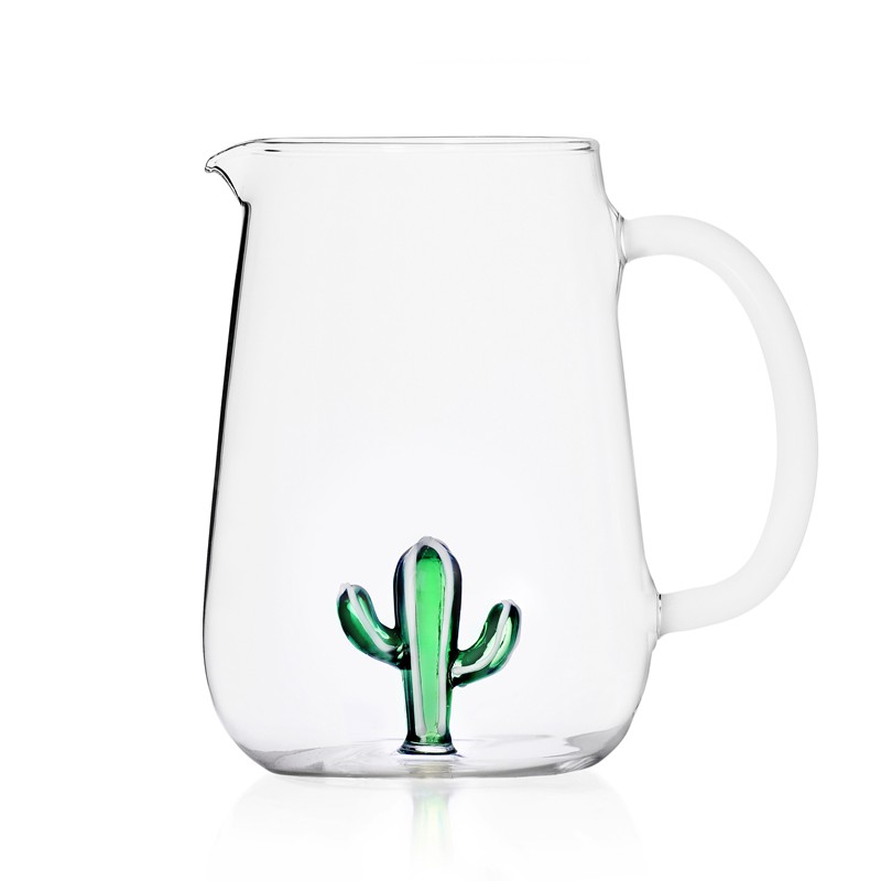 5D1CFA35419E2C585F7AAE397247EDB9_8032397048312-9352099-Brocca_Desert_Plants_Cactus_verde_in_Vetro_fatto_a_mano_di_Ichendorf-zanoletti Brocca Desert Plants Cactus verde in Vetro fatto a mano di Ichendorf - immagine 1