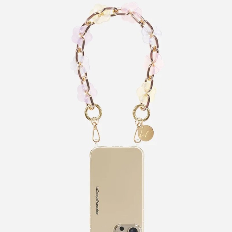 Catena per telefono Cassy Fleurs Olografica 40 cm in resina di La Coque Francaise - immagine 2