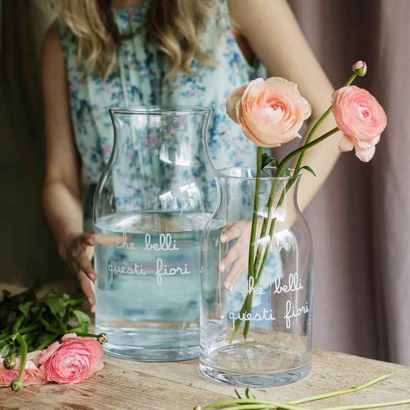 Vaso in Vetro Che belli questi fiori di Simple Day - immagine 2